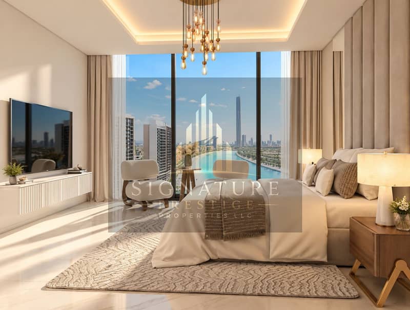 5 Luxury Bedroom Overlooking Waterfront Skyline. png