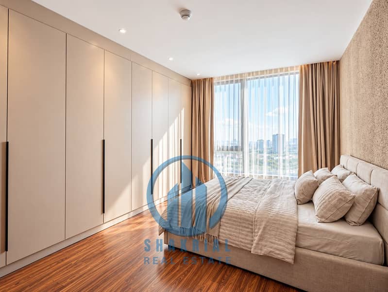 5 Serene Minimalist Bedroom with City View. png