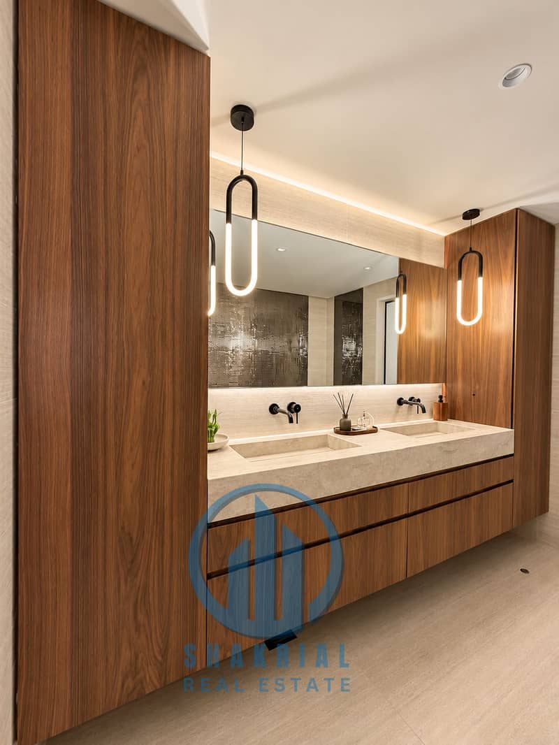 11 Warm Minimalist Double-Vanity Bathroom. png