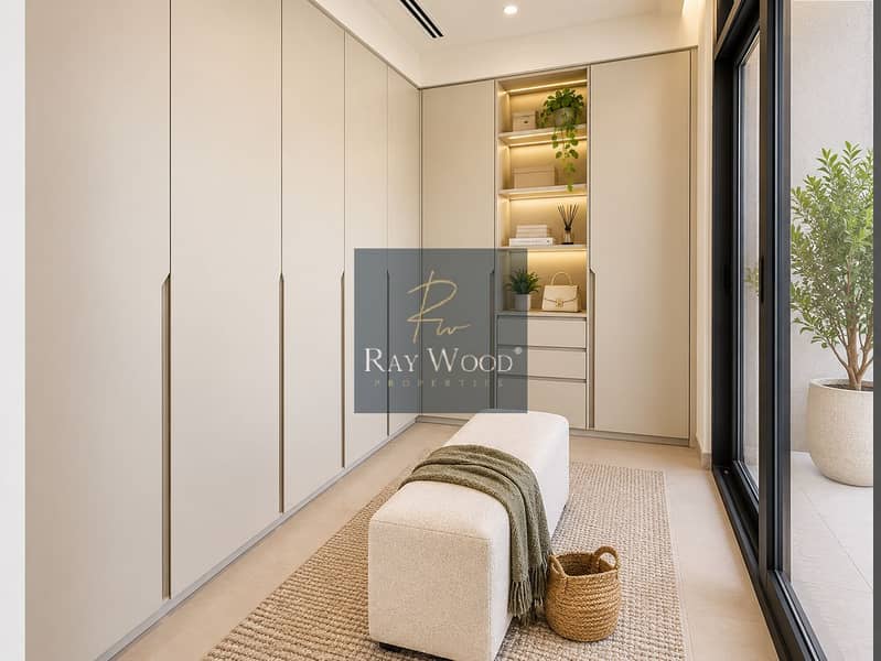 13 Warm Minimalist Walk-In Closet. png