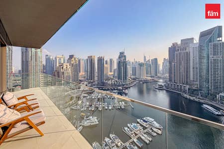 2 Bedroom Apartment for Rent in Dubai Marina, Dubai - Full Marina View | Corner Unit | Move In Ready