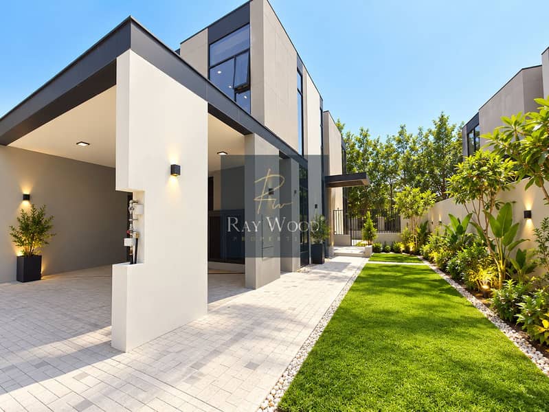 4 Modern Villa Entrance and Garden Walkway. png