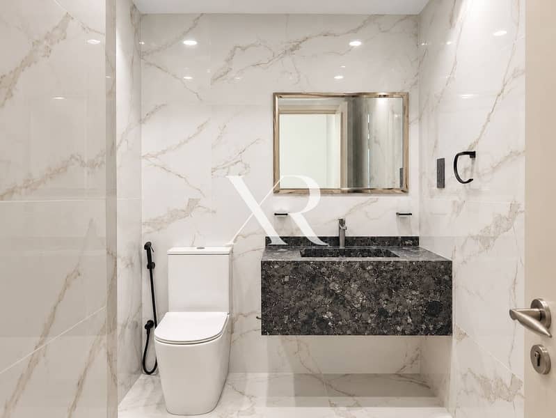13 Modern Marble Bathroom with Floating Vanity. png