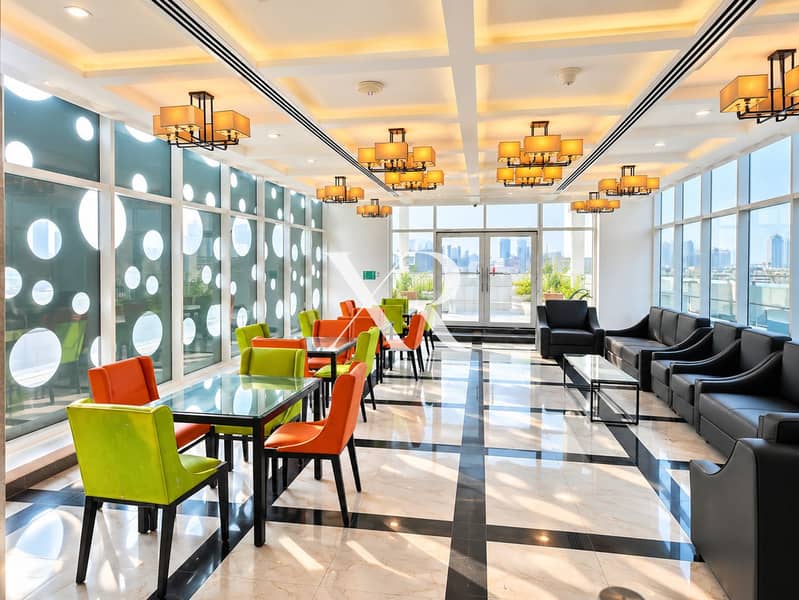 7 Modern Skyline Lounge with Colorful Seating. png
