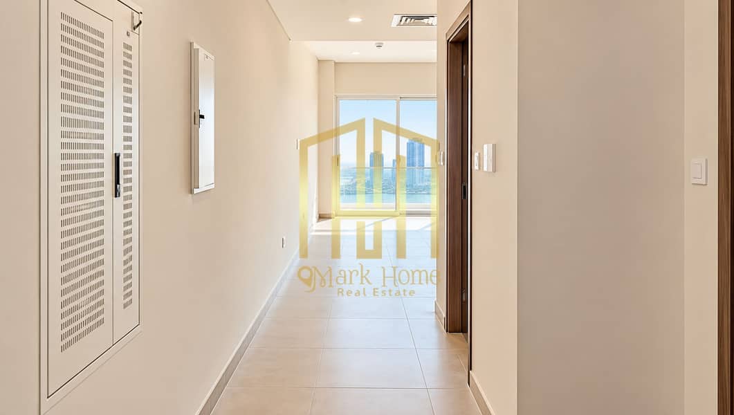 2 Sunlit Minimalist Hallway with City Views. png