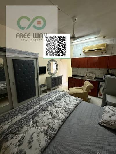 Studio for Rent in Al Nakhil, Ajman - merged-image-1791426114454. jpg Studio for Rent in Al Nakhil, Ajman - merged-image-1791426114454. jpg