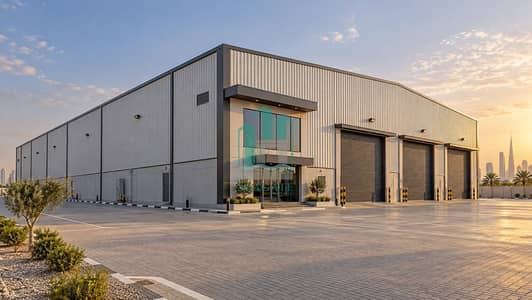 Склад в аренду в Дубай Инвестиционный Парк (ДИП), Дубай - Modern Dubai warehouse in late afternoon-5. png Склад в аренду в Дубай Инвестиционный Парк (ДИП), Дубай - Modern Dubai warehouse in late afternoon-5. png