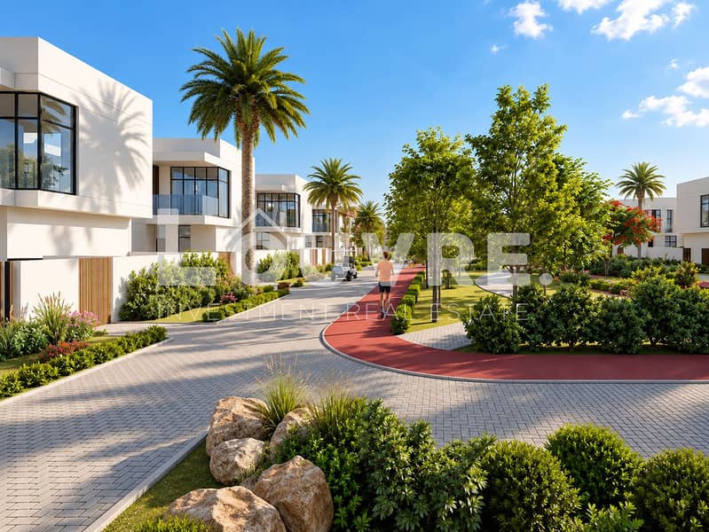 9 Sunlit Villas Along the Red Jogging Path. png