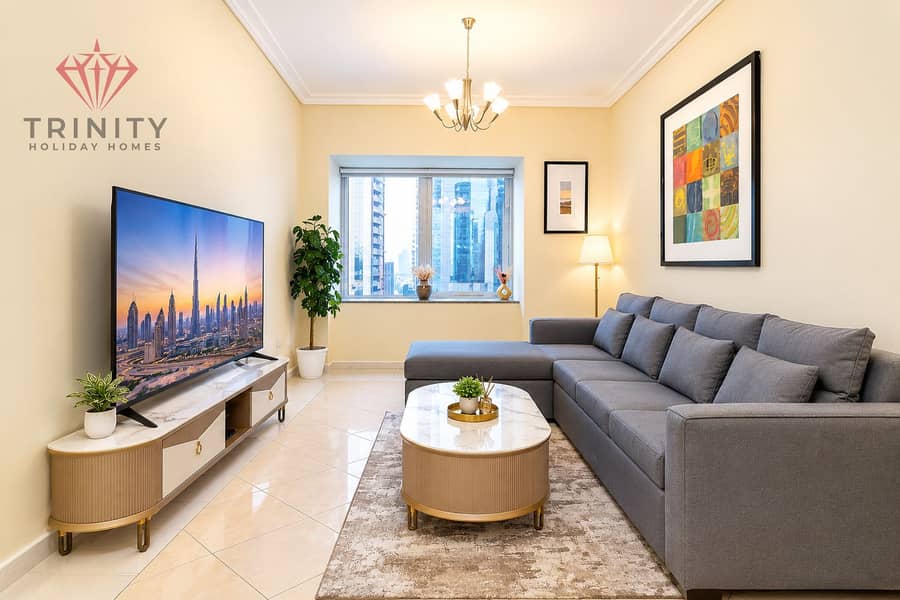 Polished Modern Living Room with City View. png Polished Modern Living Room with City View. png