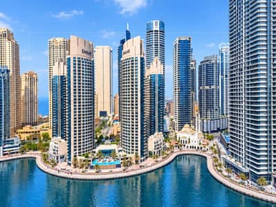 2 Bedroom Flat for Rent in Dubai Marina, Dubai - Unfurnished | High Floor | Marina View | Near Metro