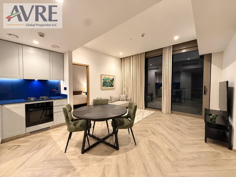 3 Warm Modern Apartment Interior at Night. png
