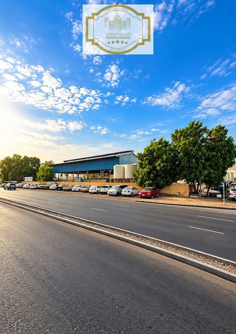 3 Industrial Shed Beside a Sunlit Urban Road. png