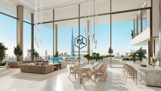 4 Slaapkamers Penthouse te Koop in Downtown Dubai, Dubai - Fairmont20Residences20Solara20Tower20Living_Dining_V120HD. webp 4 Slaapkamers Penthouse te Koop in Downtown Dubai, Dubai - Fairmont20Residences20Solara20Tower20Living_Dining_V120HD. webp