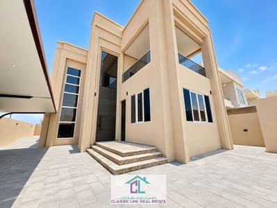 Villa de 4 chambres à à louer à Al Shamkha, Abu Dhabi - Modern Beige Villa Under Blue Skies. png Villa de 4 chambres à à louer à Al Shamkha, Abu Dhabi - Modern Beige Villa Under Blue Skies. png