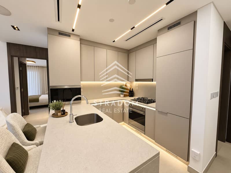 4 Warm Minimalist Kitchen and Bedroom Interior. png