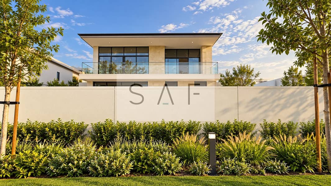 2 Modern Villa Behind a Lush Garden Wall. png