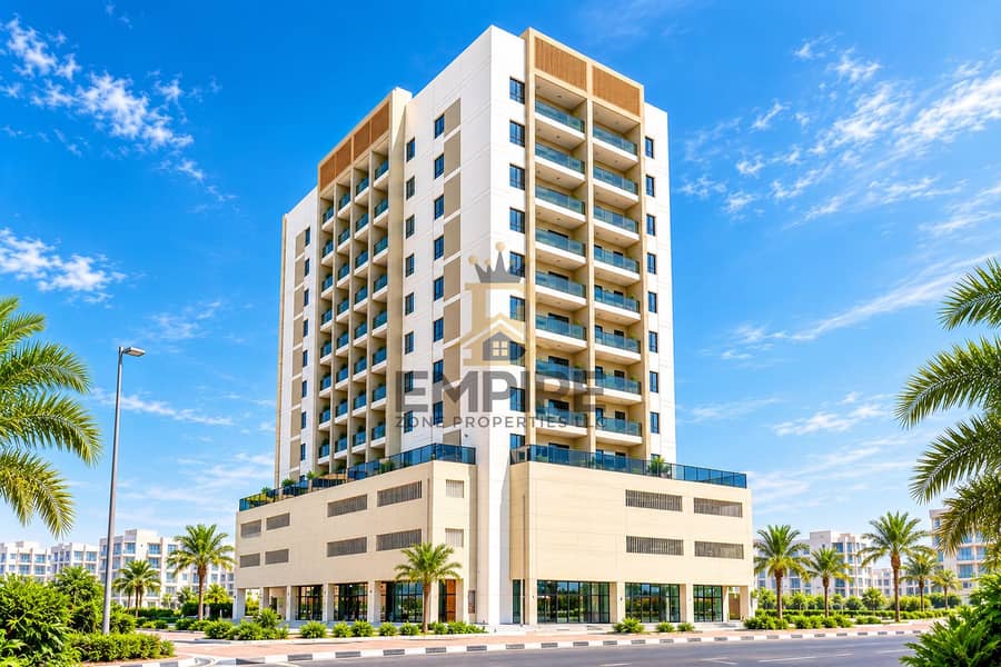 Modern High-Rise Framed by Palms. png Modern High-Rise Framed by Palms. png