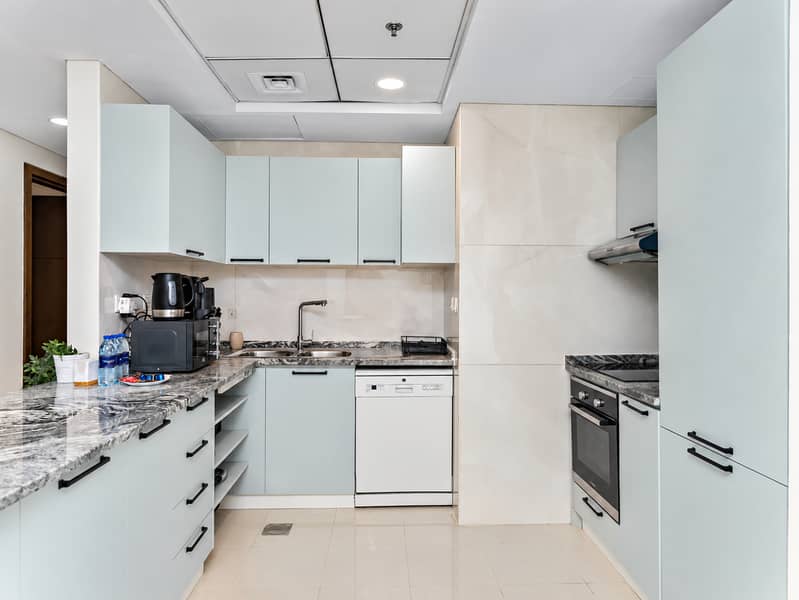 15 Modern Mint Kitchen with Marble Counters. png