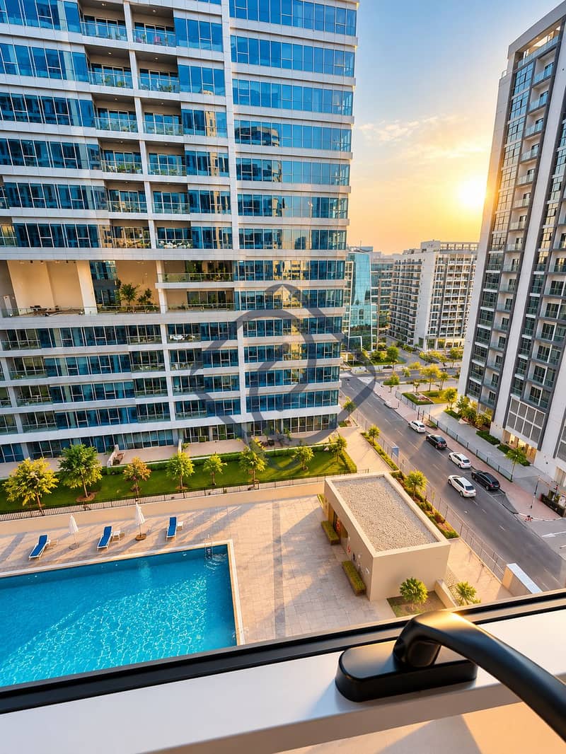 6 Golden Hour City View from Window. png