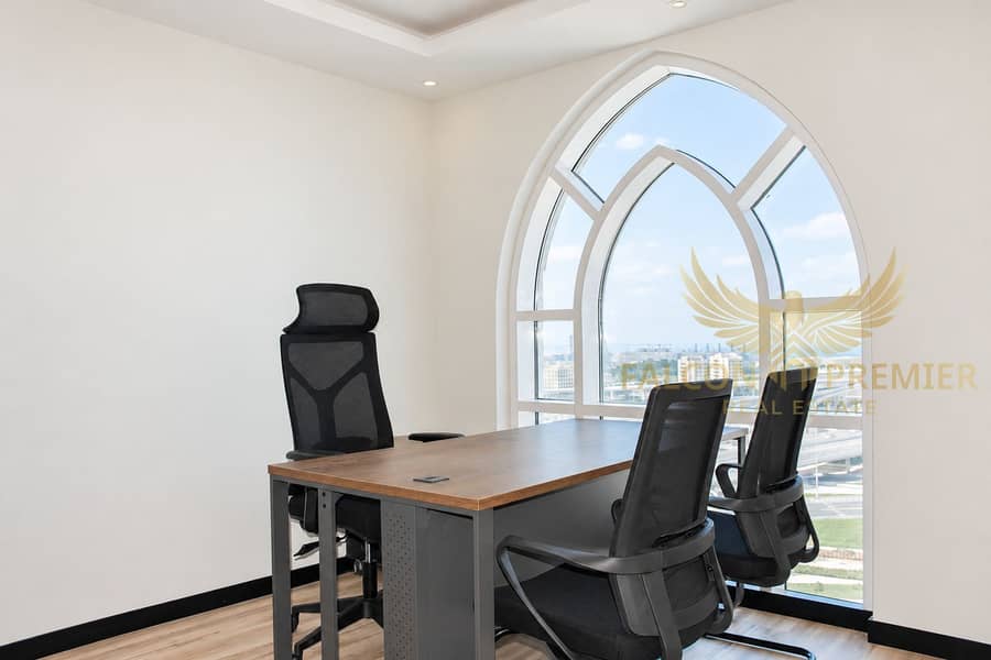 8 Bright, balanced furnished office interior-4. png