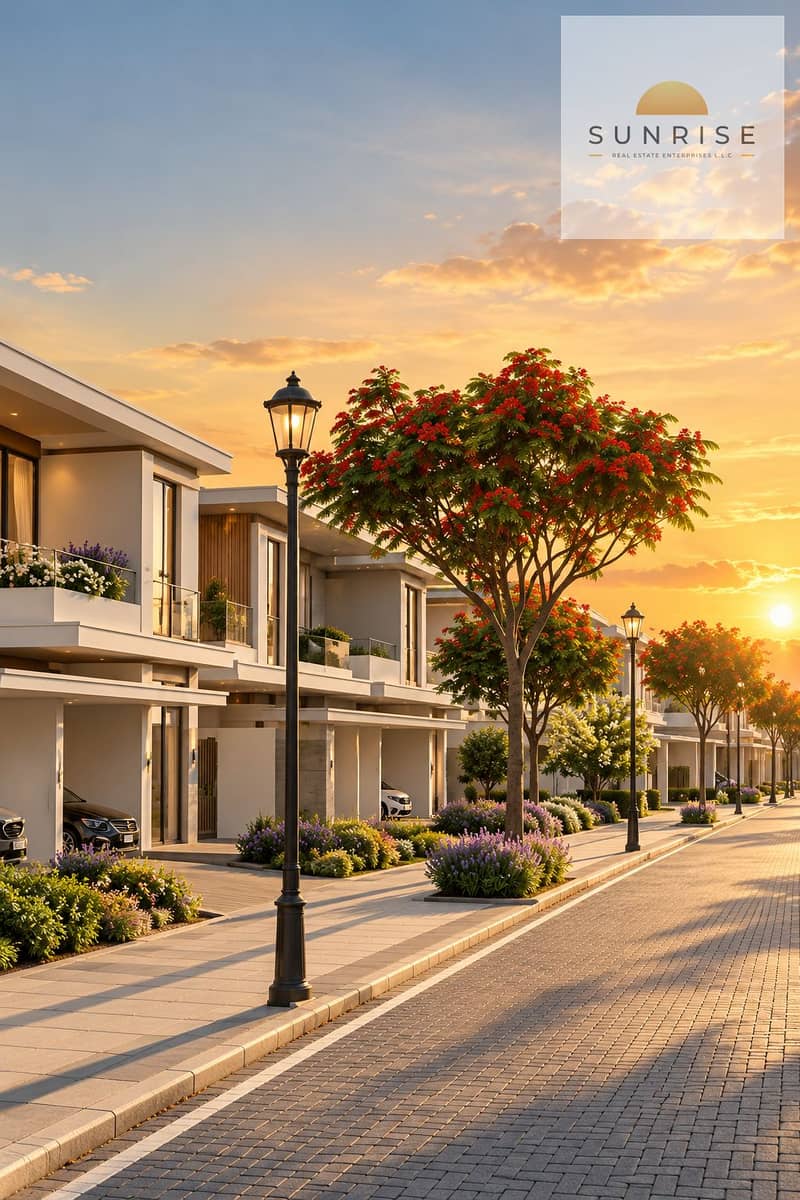 2 Golden-Hour Modern Townhouse Street. png