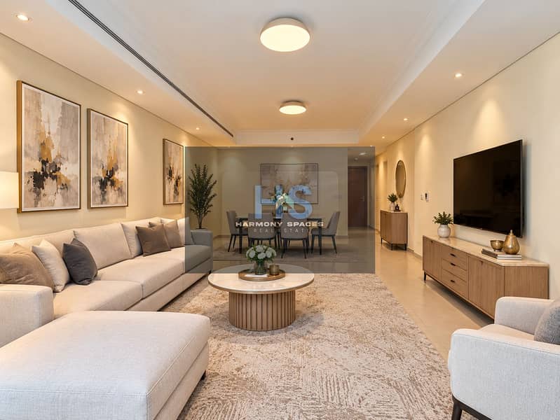 2 Warm Neutral Modern Living and Dining Room. png