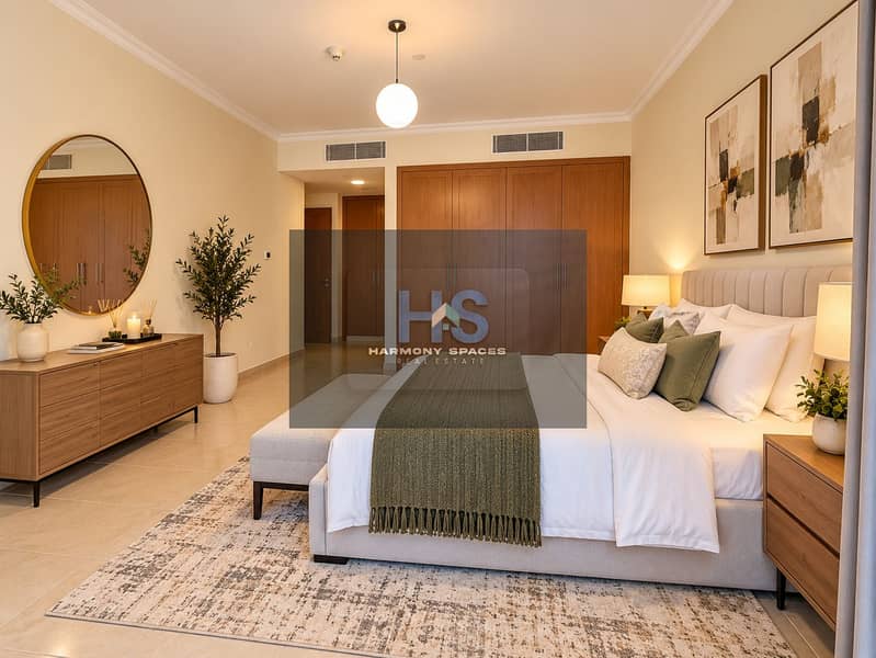 4 Warm Modern Master Bedroom with Wardrobes. png