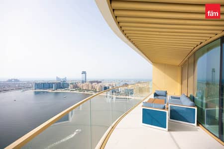 3 Bedroom Flat for Rent in Dubai Harbour, Dubai - Full Palm Views | Skyline Views | Private Beach