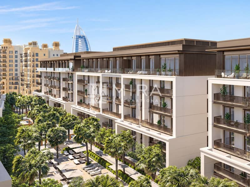 Elegant exterior facade with Burj Al Arab-10 Elegant exterior facade with Burj Al Arab-10