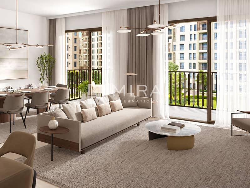 2 Elegant living room with balcony view-6