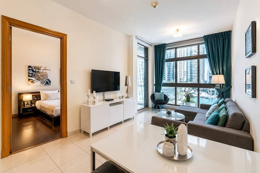 3 Dubai Apartment: 1BR with Pool, Gym & Balcony