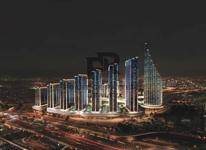 1 Camera Appartamento in vendita a Mercedes-Benz Places Binghatti City, Dubai - 25006_aerialNight_shot -Final-Full. jpg