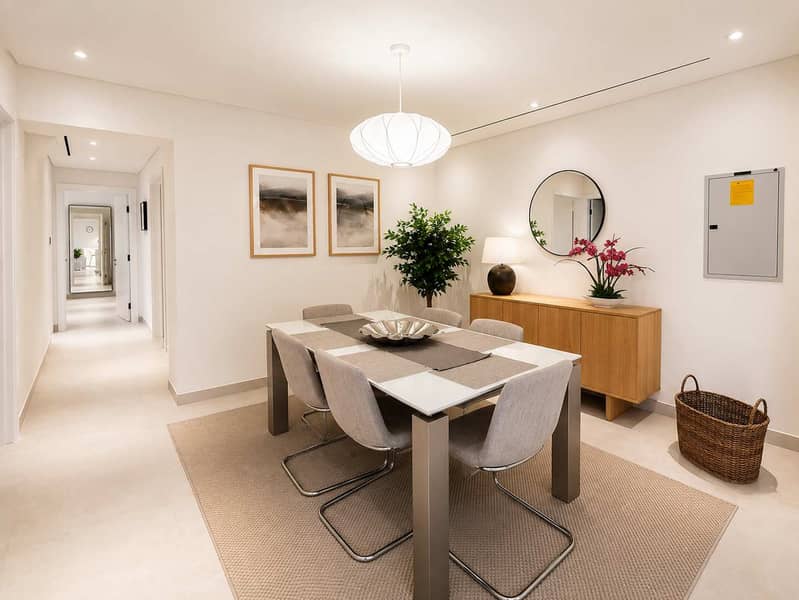 6 Elegant 3BR Apartment in Dubai Greens with Garden View