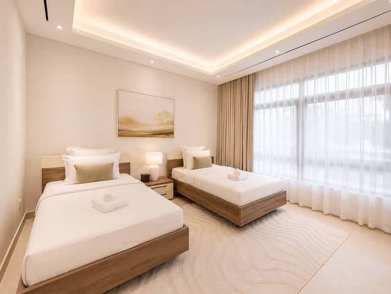 21 Elegant 3BR Apartment in Dubai Greens with Garden View