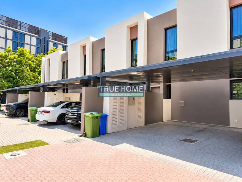 Sunlit Modern Townhouse Carport with Empty Bay. png Sunlit Modern Townhouse Carport with Empty Bay. png