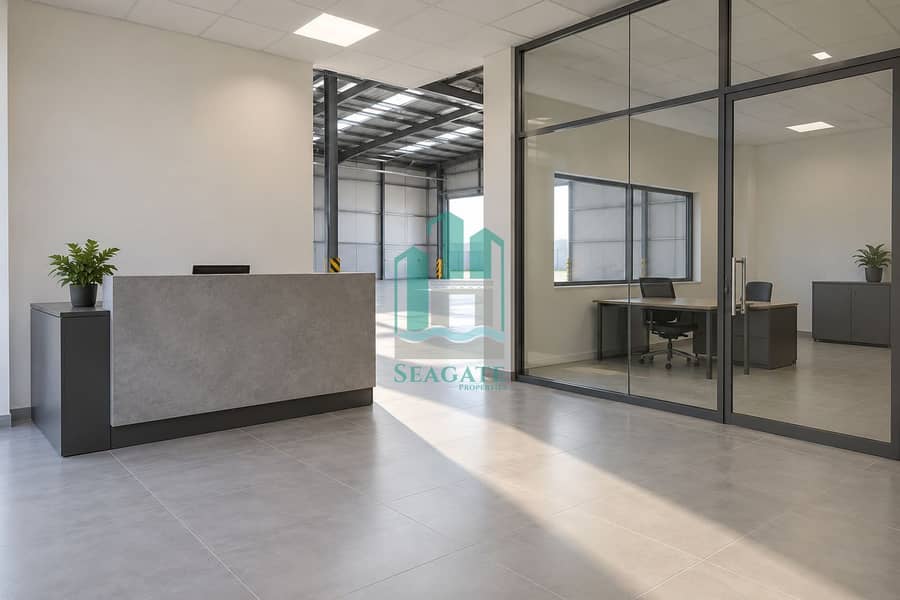 8 Warehouse reception with glass partition-6. png