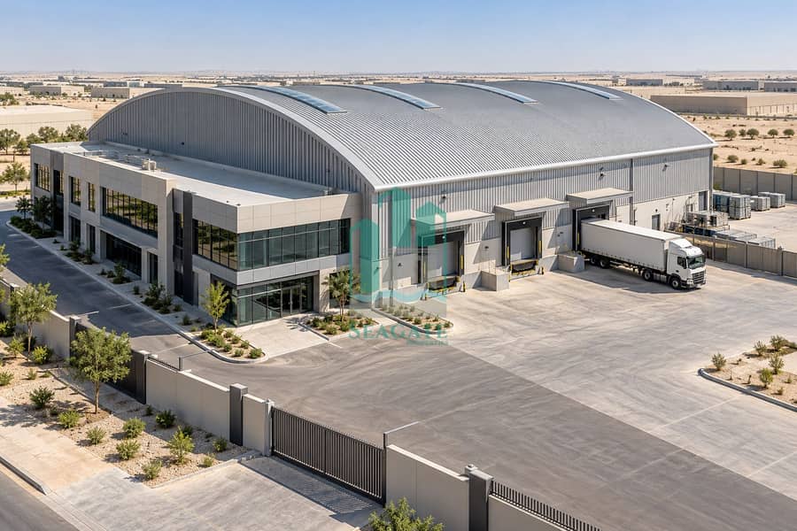 5 Barrel-Vault Warehouse with Office Wing-5. png