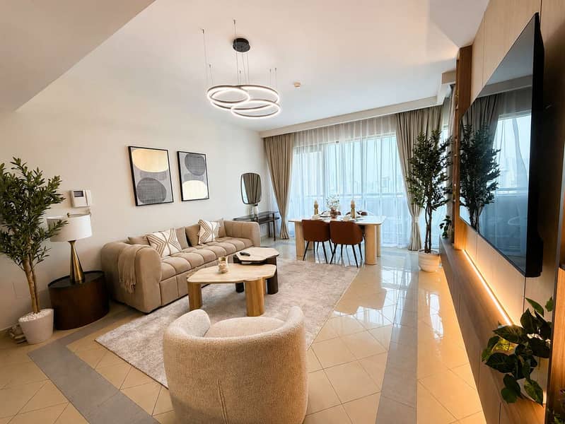 2 Luxury one bedroom apartment in Golf Towers Dubai featuring
