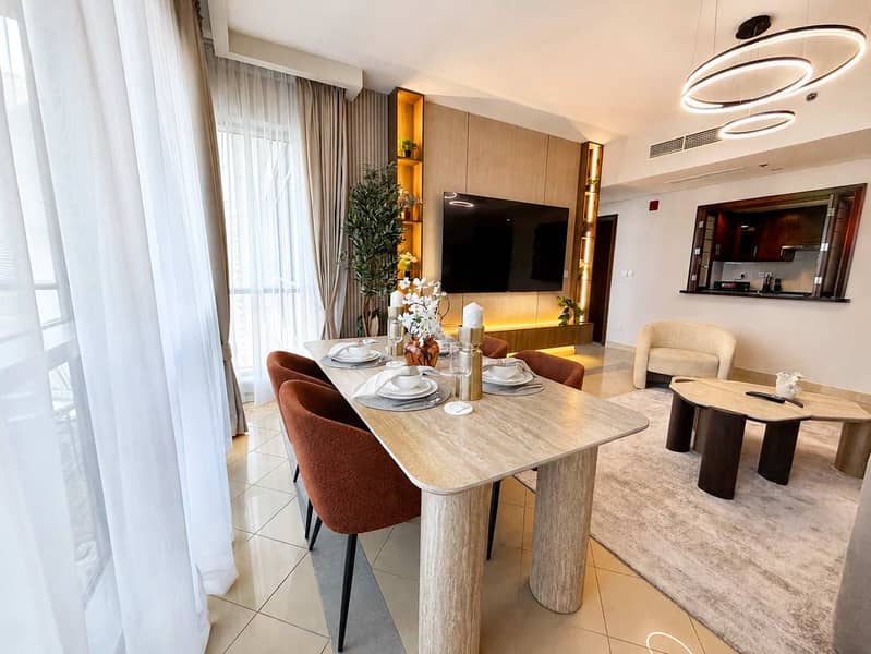 8 Luxury one bedroom apartment in Golf Towers Dubai featuring