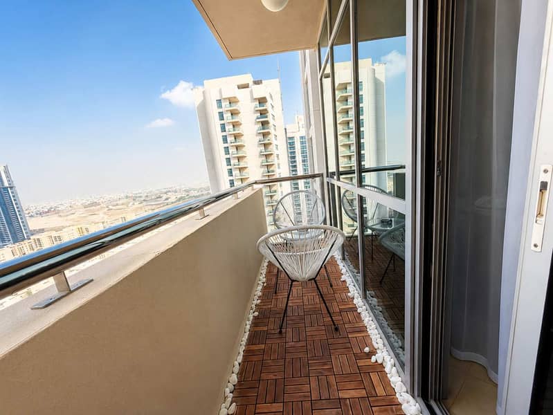 23 Luxury one bedroom apartment in Golf Towers Dubai featuring