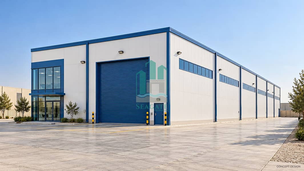 9 White and blue warehouse side elevation-14. png