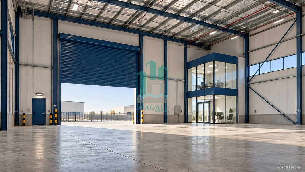 10 White and blue warehouse loading interior-36. png