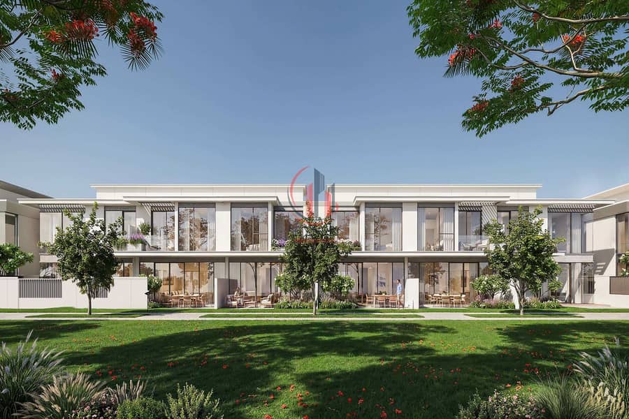 31 Townhouse_6Plex Type A_Back View_With Fance_8K. jpg