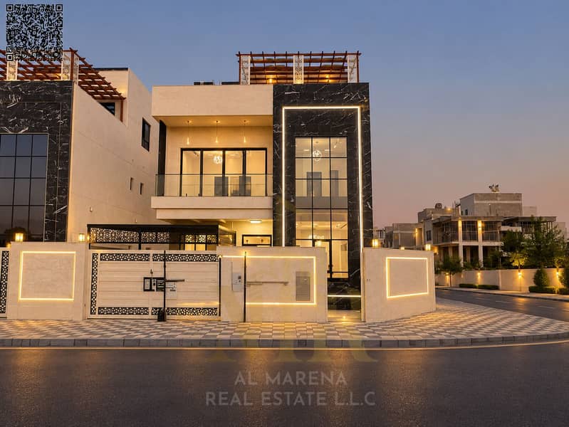 2 Twilight Modern Villa Facade. png