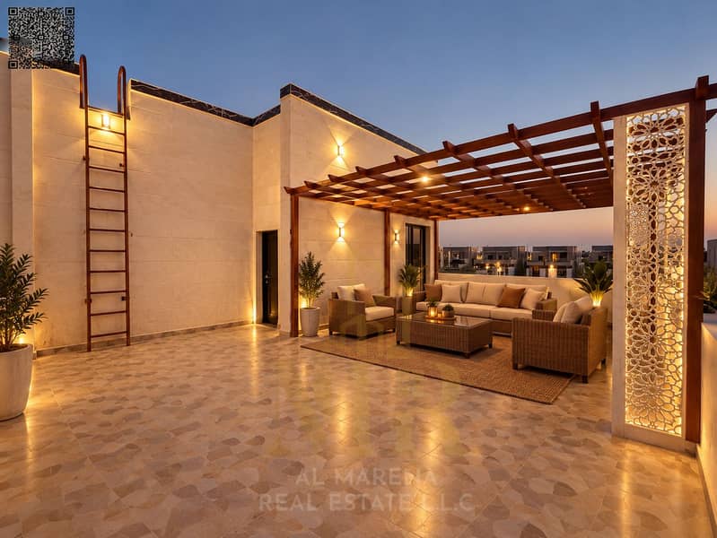 3 Twilight Rooftop Lounge Under Pergola. png