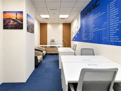 مکتب  للايجار في الخليج التجاري، دبي - Modern DAMAC Office Interior. png