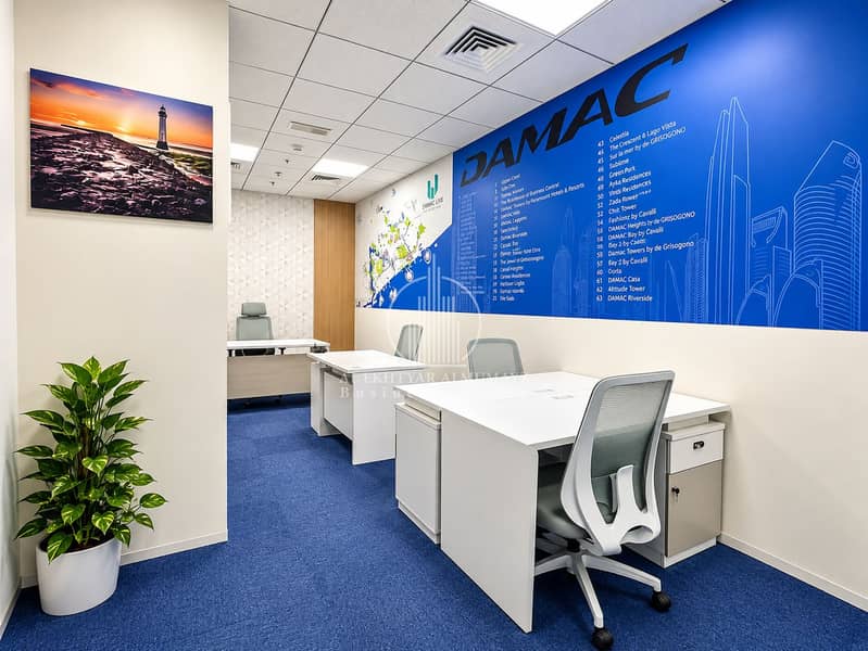2 Modern DAMAC Office with Blue Mural. png