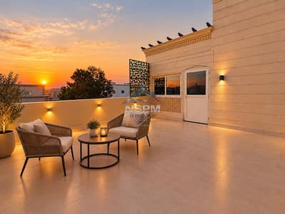 Studio for Rent in Al Mushrif, Abu Dhabi - Golden Hour Rooftop Lounge. png Studio for Rent in Al Mushrif, Abu Dhabi - Golden Hour Rooftop Lounge. png