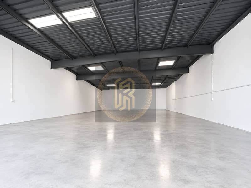 2 Empty Industrial Warehouse Interior. png