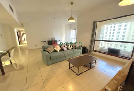 4 Bedroom Apartment for Rent in Jumeirah Beach Residence (JBR), Dubai - Spacious 4BR + Maid | High Floor | Vacant 4 Bedroom Apartment for Rent in Jumeirah Beach Residence (JBR), Dubai - Spacious 4BR + Maid | High Floor | Vacant